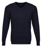 Darrahopens Men's Fashion > Knitwear & Sweaters Mens Advatex Varesa Wool Pullover Jumper Cardigan - Navy