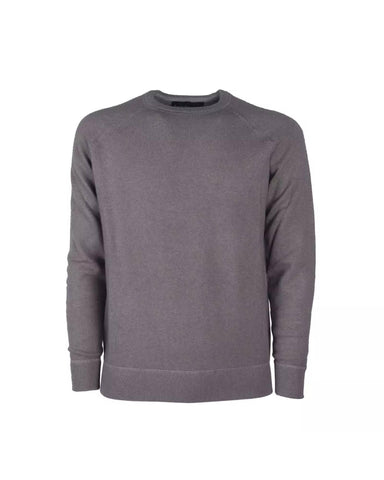 Darrahopens Men's Fashion > Knitwear & Sweaters Pure Cashmere Raglan Sweater - Slim Fit Grey 50 IT Men