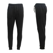 Darrahopens Men's Fashion > Pants & Chinos Mens Unisex Fleece Lined Sweat Track Pants Suit Casual Trackies Slim Cuff XS-6XL, Black, 6XL
