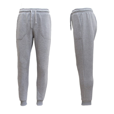 Darrahopens Men's Fashion > Pants & Chinos Mens Unisex Fleece Lined Sweat Track Pants Suit Casual Trackies Slim Cuff XS-6XL, Light Grey, S
