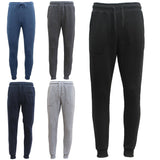 Darrahopens Men's Fashion > Pants & Chinos Mens Unisex Fleece Lined Sweat Track Pants Suit Casual Trackies Slim Cuff XS-6XL, Navy, 3XL