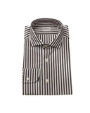 Darrahopens Men's Fashion > Shirts Bagutta Men's Classic Brown Cotton French Collar Shirt - L