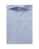 Darrahopens Men's Fashion > Shirts Bagutta Men's Light Blue Cotton Shirt - 2XL