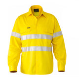 Darrahopens Men's Fashion > Shirts BISLEY 3M Taped Hi Vis Cool Vent Long Sleeve Industrial Shirt Workwear Cotton - BS6445T_BBLY - 5XL
