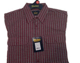 Darrahopens Men's Fashion > Shirts BISLEY SEERSUCKER SHORT SLEEVE SHIRT Plus King Size Work Cotton Blend Check - BS2770_CBKR (BKR) - M