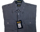 Darrahopens Men's Fashion > Shirts BISLEY SEERSUCKER SHORT SLEEVE SHIRT Plus King Size Work Cotton Blend Check - BS2772_CMVB (MVB) - L