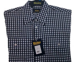 Darrahopens Men's Fashion > Shirts BISLEY SEERSUCKER SHORT SLEEVE SHIRT Plus King Size Work Cotton Blend Check - BS2772_CMVB (MVB) - L