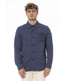 Darrahopens Men's Fashion > Shirts Buttoned Italian Collar Shirt with Front Pockets 48 IT Men