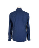 Darrahopens Men's Fashion > Shirts Cotton Velvet Logo Shirt with Button Closure - Long Sleeves L Men