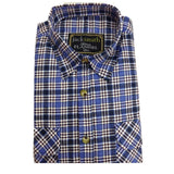 Darrahopens Men's Fashion > Shirts Mens FLANNELETTE SHIRT Check 100% COTTON Flannel Vintage Long Sleeve - 48 (Full Placket) - M
