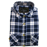 Darrahopens Men's Fashion > Shirts Mens Half Placket Flannelette Long Sleeve Pullover Shirt 100% Cotton Check Authentic Flannel  - Burgundy - S