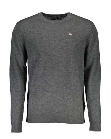 Darrahopens Men's Fashion > Shirts Napapijri Men's Gray Wool Shirt - XL