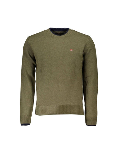 Darrahopens Men's Fashion > Shirts Napapijri Men's Green Fabric Shirt - L