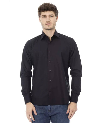 Darrahopens Men's Fashion > Shirts Regular Fit Italian Collar Shirt with Button Front Closure and Cuffs 41 IT Men