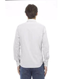 Darrahopens Men's Fashion > Shirts Slim Front Closure Shirt with Italian Collar and Logo Detail 41 IT Men