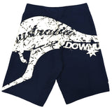 Darrahopens Men's Fashion > Shorts Men's Adult Board Shorts Australia Day Kangaroo Down Under Souvenir Beach Wear, Navy/White, M