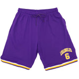 Darrahopens Men's Fashion > Shorts Men's Basketball Sports Shorts Gym Jogging Swim Board Boxing Sweat Casual Pants, Purple - Los Angeles 6, M
