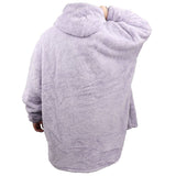 Darrahopens Men's Fashion > Sleepwear Oversized Soft Pullover Plain Hoodie Warm Fleece Blanket Plush Winter Sweatshirt, Aqua, Adult