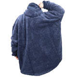 Darrahopens Men's Fashion > Sleepwear Oversized Soft Pullover Plain Hoodie Warm Fleece Blanket Plush Winter Sweatshirt, Santa (Pink), Adult