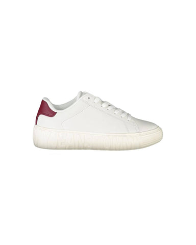 Darrahopens Men's Fashion > Sneakers & Sports Shoes Tommy Hilfiger Women's White Polyester Sneaker - 38 EU