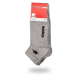 Darrahopens Men's Fashion > Socks Kappa Mens Ankle Socks - Grey - 1 Pack of 3