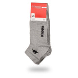 Darrahopens Men's Fashion > Socks Kappa Mens Ankle Socks - Grey - 1 Pack of 3 - EU 39-41