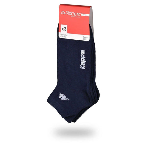 Darrahopens Men's Fashion > Socks Kappa Mens Ankle Socks - Navy - 1 Pack of 3