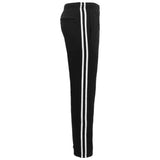 Darrahopens Men's Fashion > Sweats & Trackpants Men's Fleece Casual Sports Track Pants w Zip Pocket Striped Sweat Trousers S-6XL, Black, 4XL
