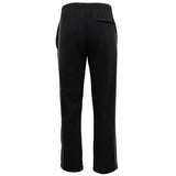 Darrahopens Men's Fashion > Sweats & Trackpants Men's Fleece Casual Sports Track Pants w Zip Pocket Striped Sweat Trousers S-6XL, Charcoal w Black Stripes, XL