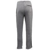 Darrahopens Men's Fashion > Sweats & Trackpants Men's Fleece Casual Sports Track Pants w Zip Pocket Striped Sweat Trousers S-6XL, Charcoal w Black Stripes, XL