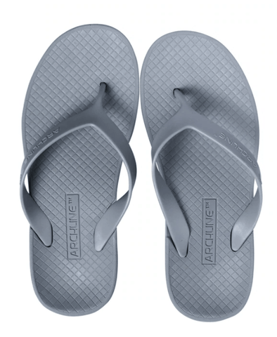 Darrahopens Men's Fashion > Thongs & Sandals ARCHLINE Orthotic Flip Flops Thongs Arch Support Shoes Footwear - Grey - EUR 36
