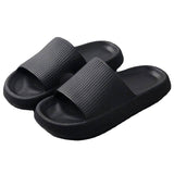 Darrahopens Men's Fashion > Thongs & Sandals Pillow Slides Sandals Non-Slip Ultra Soft Slippers Cloud Shower EVA Home Shoes, Black, 40/41