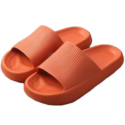 Darrahopens Men's Fashion > Thongs & Sandals Pillow Slides Sandals Non-Slip Ultra Soft Slippers Cloud Shower EVA Home Shoes, Orange, 36/37