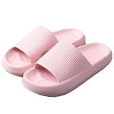 Darrahopens Men's Fashion > Thongs & Sandals Pillow Slides Sandals Non-Slip Ultra Soft Slippers Cloud Shower EVA Home Shoes, Pink, 38/39