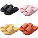 Darrahopens Men's Fashion > Thongs & Sandals Pillow Slides Sandals Non-Slip Ultra Soft Slippers Cloud Shower EVA Home Shoes, Yellow, 40/41