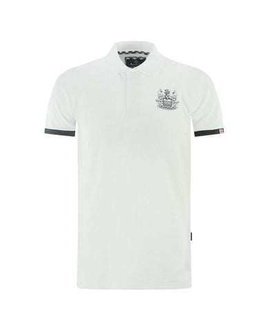 Darrahopens Men's Fashion > Tops & T-shirts Aquascutum Men's White Cotton Polo Shirt - XL