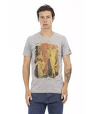 Darrahopens Men's Fashion > Tops & T-shirts Front Print Short Sleeve V-Neck T-Shirt XL Men