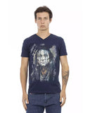 Darrahopens Men's Fashion > Tops & T-shirts Front Print V-neck T-shirt M Men