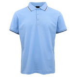 Darrahopens Men's Fashion > Tops & T-shirts Men's Unisex Polo Shirts Basic Plain Breathable Tops Cotton Cascual Sport Shorts, Blue, S