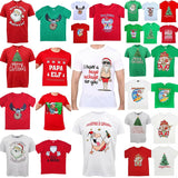 Darrahopens Men's Fashion > Tops & T-shirts New Funny Adult Xmas Christmas T Shirt Tee Mens Womens 100% Cotton Jolly Ugly, Don't Stop Believin' (Red), L