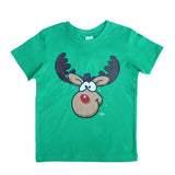 Darrahopens Men's Fashion > Tops & T-shirts New Funny Adult Xmas Christmas T Shirt Tee Mens Womens 100% Cotton Jolly Ugly, Reindeer (Green), M