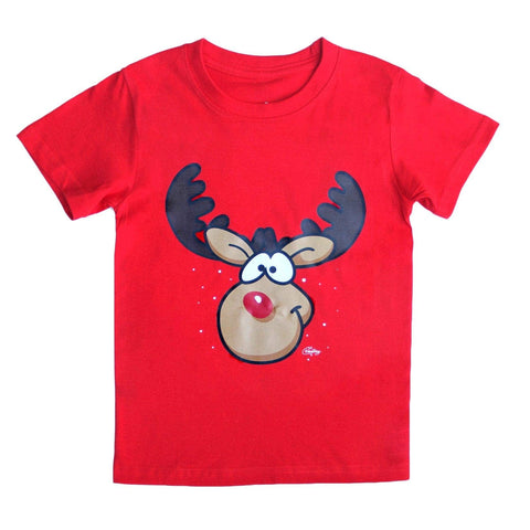 Darrahopens Men's Fashion > Tops & T-shirts New Funny Adult Xmas Christmas T Shirt Tee Mens Womens 100% Cotton Jolly Ugly, Reindeer (Red), XS