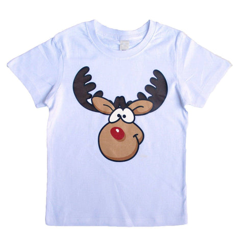 Darrahopens Men's Fashion > Tops & T-shirts New Funny Adult Xmas Christmas T Shirt Tee Mens Womens 100% Cotton Jolly Ugly, Reindeer (White), XS