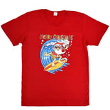 Darrahopens Men's Fashion > Tops & T-shirts New Funny Adult Xmas Christmas T Shirt Tee Mens Womens 100% Cotton Jolly Ugly, Santa Surf (Red), S