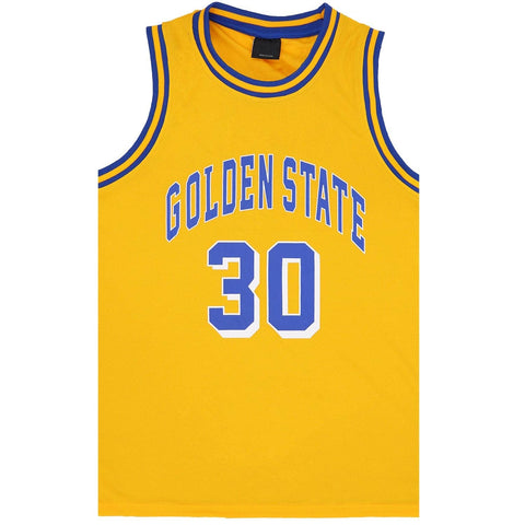 Darrahopens Men's Fashion > Tops & T-shirts New Men's Basketball Jersey Sports T Shirt Tee Vest Tops Gym Chicago Los Angeles, Yellow - Golden State 30, S