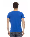 Darrahopens Men's Fashion > Tops & T-shirts Short Sleeve T-shirt with Round Neck and Front Print L Men