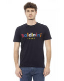 Darrahopens Men's Fashion > Tops & T-shirts Short Sleeve T-shirt with Round Neck and Front Print S Men