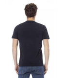 Darrahopens Men's Fashion > Tops & T-shirts Short Sleeve T-shirt with Round Neck and Front Print S Men