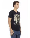 Darrahopens Men's Fashion > Tops & T-shirts Short Sleeve T-shirt with V-neck and Front Print 3XL Men