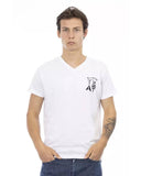 Darrahopens Men's Fashion > Tops & T-shirts Short Sleeve V-Neck T-Shirt with Chest Print 2XL Men